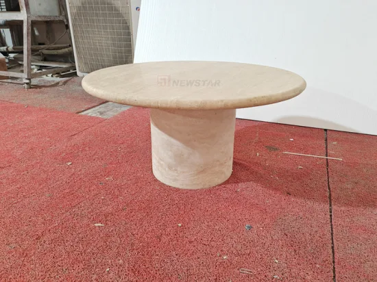 거실 가구 현대 센터 테이블 석회화 테이블 둥근 대리석 테이블 대리석 커피 테이블